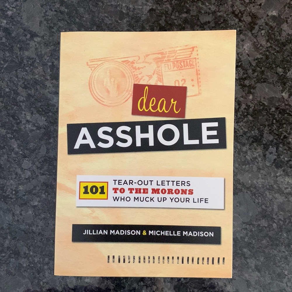 Dear A-Hole Book
